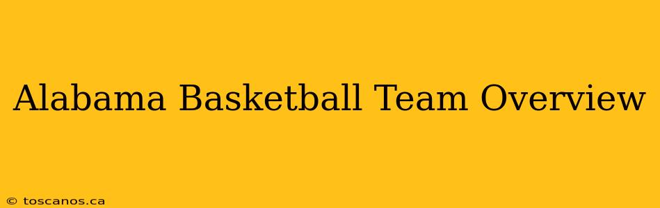 Alabama Basketball Team Overview