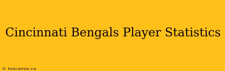 Cincinnati Bengals Player Statistics