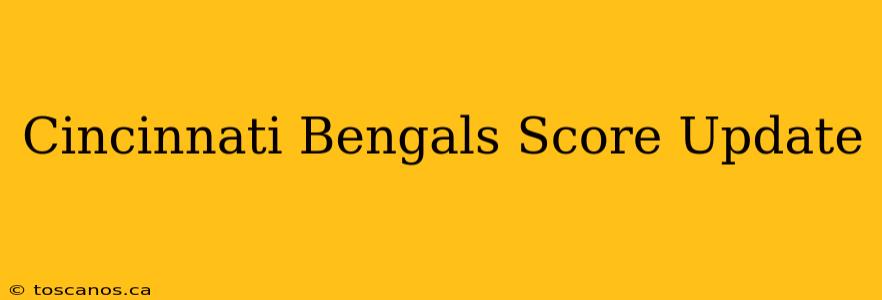 Cincinnati Bengals Score Update