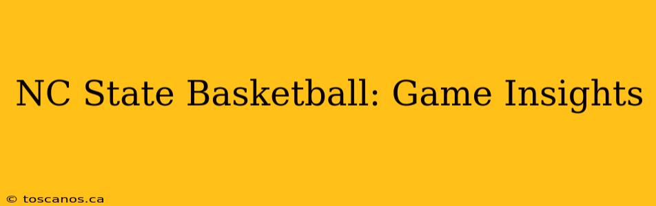 NC State Basketball: Game Insights