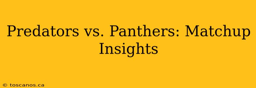 Predators vs. Panthers: Matchup Insights