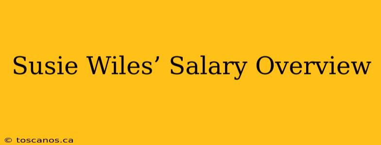 Susie Wiles’ Salary Overview
